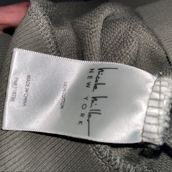 NWT Nicole Miller Olive Sweatshirt Small - Picture 4 of 6